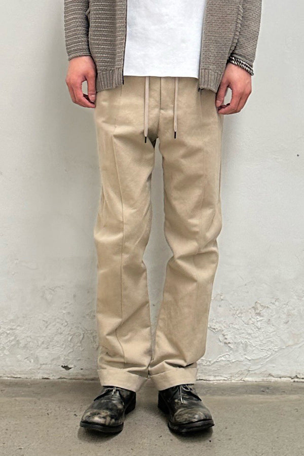 DEVOA trousers PTN-SOK gray white